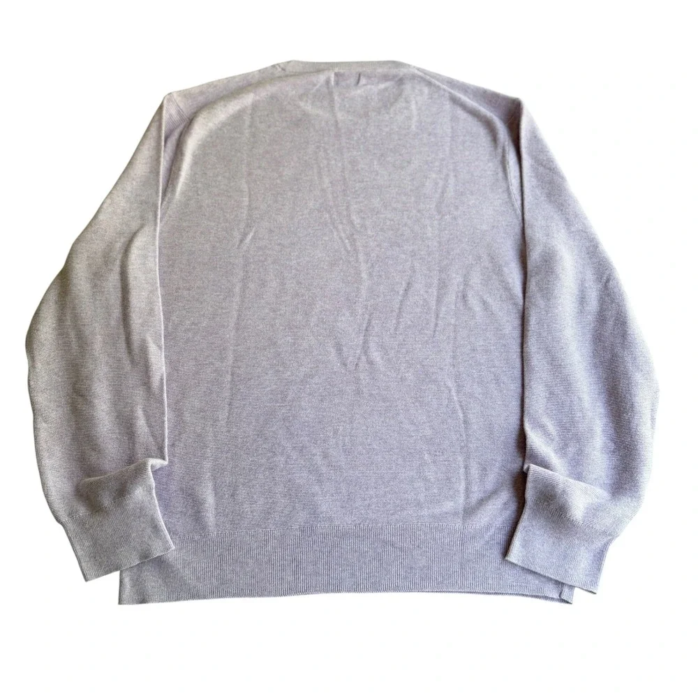 J. Crew Women Light Purple Lavender Crewneck Knit Sweater Long Sleeve Size L